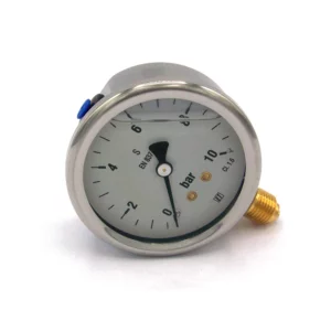 Manometer 0-10 BAR 1/4" vloeist